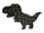 Dinoszaurusz formájú Pop It stresszoldó játék, 20 cm - újszerű (A7)