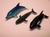 Orca, bálna és delfin tengeri figurák szettje – használt, jó állapotban (C5)
