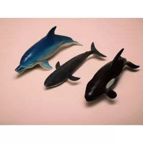   Orca, bálna és delfin tengeri figurák szettje – használt, jó állapotban (C5)