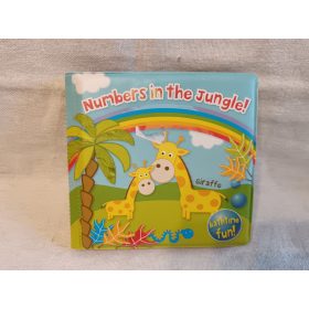   Numbers in the Jungle pancsikönyv, 13×13 cm – használt, újszerű állapotban (G4)
