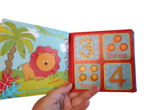 Numbers in the Jungle pancsikönyv, 13×13 cm – újszerű (G4)