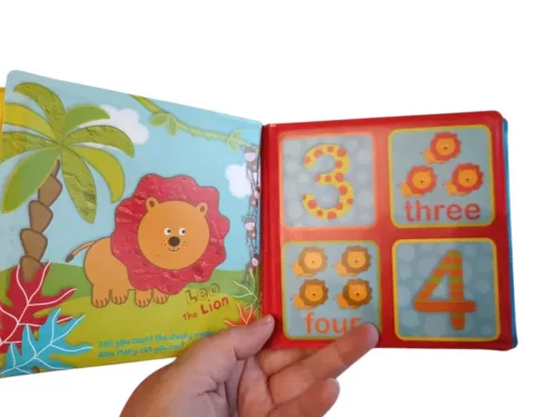 Numbers in the Jungle pancsikönyv, 13×13 cm – újszerű (G4)