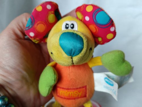 Playgro Toy Box csörgő – használt jó állapotú, 16 cm  (G1)