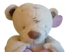 Szivecskés maci plüssfigura 33 cm - új, cimkés (C6)