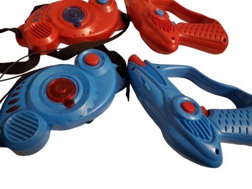 Kétfős lézerharc szett hang- és fényhatással – használt jó állapotú (C3)