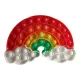 Szivárvány formájú Pop It fidget stresszoldó játék, 17 cm – jó állapotú (C5)