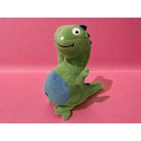 Zöld dinó plüssfigura, 26 cm – jó állapotban (C7)