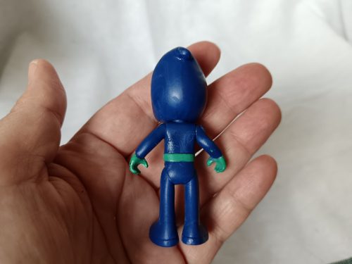 Pizsihősök Night Ninja figura használtabb, 7 cm-es játékfigura gyerekeknek (G1) 