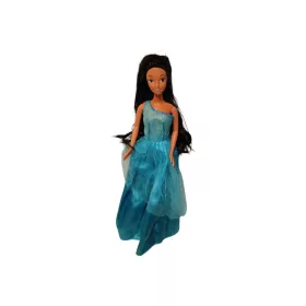 Mattel fekete hajú divatbaba, 30 cm – használt (B6)