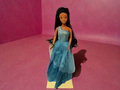 Mattel fekete hajú divatbaba, 30 cm – jó állapotú (B6)