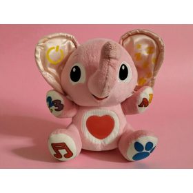   Little Tikes angol nyelvű zenélő elefánt plüss, 25 cm – használt, újszerű állapotban (C4)