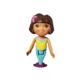   Nickelodeon Dóra baba sellő jelmezben – 21 cm, jó állapotban (OP2)