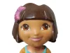 Nickelodeon Dóra baba sellő jelmezben – 21 cm, jó állapotban (OP2)