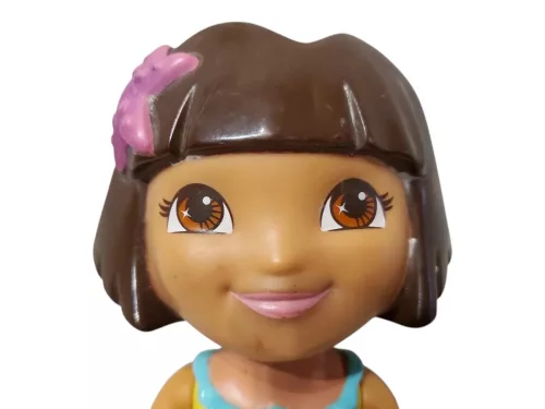 Nickelodeon Dóra baba sellő jelmezben – 21 cm, jó állapotban (OP2)