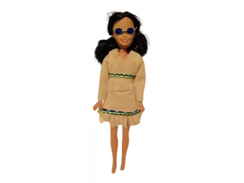 Retro Mattel Sunshine Family - Star Spangled indiánlány baba 23 cm gyüjtőknek is – jó állapotú (4)