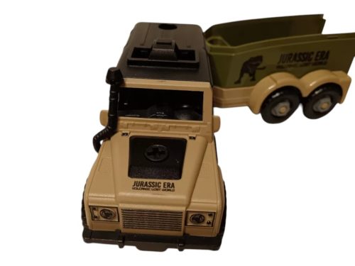 Jurassic Era terepjáró utánfutóval, 33 cm – újszerű (B2)