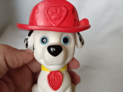 Világító Marshall figura a Mancs Őrjáratból – használt, jó állapotú, 16 cm (G1) 