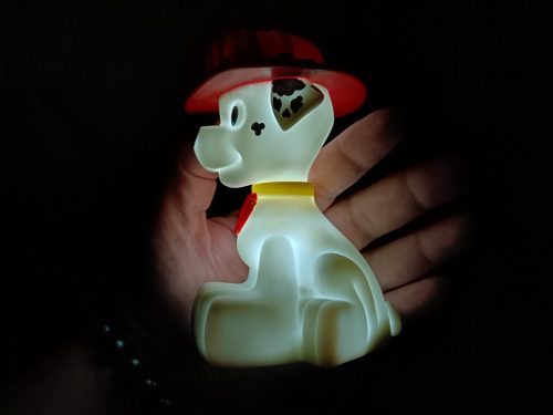 Világító Marshall figura a Mancs Őrjáratból – használt, jó állapotú, 16 cm (G1) 