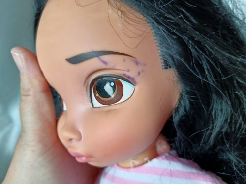 Disney Pocahontas Animator baba – használt jó állapotú, enyhén festékes, 40 cm  (G1)