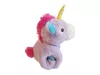 Lila unikornis plüssfigura, 24 cm – használt, újszerű állapotban (b2)