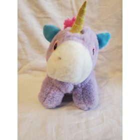 Lila unikornis -használt, újszerű állapotban 24 cm (zsk)