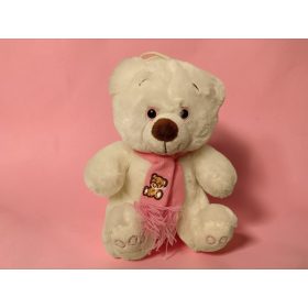 Plüss maci sállal 25 cm – újszerű (A7)