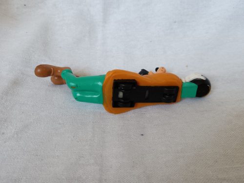 Retro Goofy figura műanyag – használt, 16 cm-es Disney játék (G1)