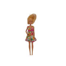   Mattel Barbie baba virágos ruhában – használt jó állapotú (30 cm) (B2)