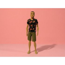   Barbie Fashionistas Steven baba, 30 cm – használt, újszerű állapotban (D4)