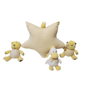   Használt jó állapotú kiságyra akasztható plüss zenélő csillag (E3)