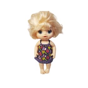   Baby Alive baba színes ruhában – használt, újszerű állapotú (30 cm) (b6)