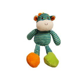   Használt újszerű állapotú baba plüss csíkos majom (B4)