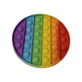   Szivárvány pop it stresszoldó játék, 13×13 cm – jó állapotú (B5)