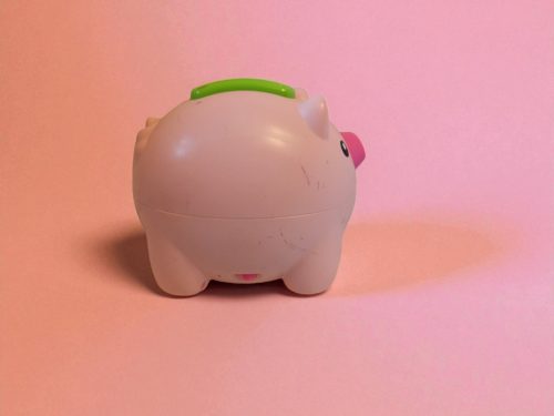 Fisher-Price Tanuló Malacpersely, zenélő és számoló játék – használtabb állapotban (G2) 