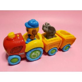   Little Tikes zenélő vonat figurákkal, 26 cm – használt, újszerű állapotban (E3)