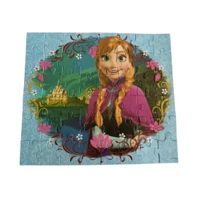   Disney Jégvarázs (Frozen) - Annát ábrázoló 48 darabos gyermek puzzle doboz nélkül - jó állapotú (J2)