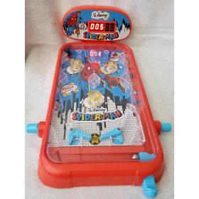  Pókember pinball játék hanggal és számlálóval – használt, hibás plexivel (39 cm) (A6)