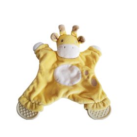   Zsiráfos szundijáték rágókával – használt újszerű állapotú (28 cm)  (D2)