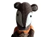 Őszi dekorációs textil/filc mókus figura, 30 cm - új (D8)