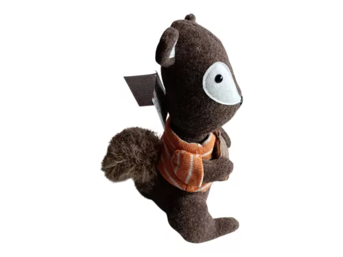 Őszi dekorációs textil/filc mókus figura, 30 cm - új (D8)