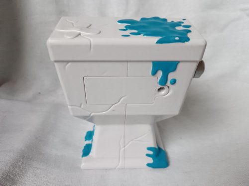 Hangot adó WC formajáték – használt jó állapotú, elemes, 16 cm (G1)