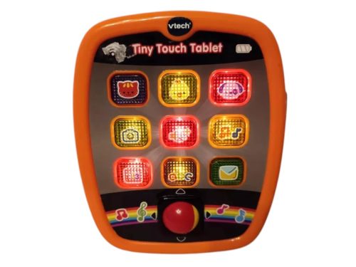 VTech Tiny Touch angol nyelvű tablet – jó állapotban, 17×14 cm (G4)