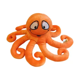   Narancssárga polip plüssfigura 24 cm – használt, újszerű állapotban (a5)