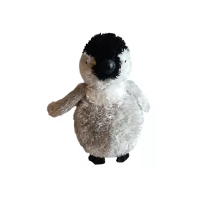   Fekete lábú pingvin plüssfigura, 18 cm - jó állapotú (C1) 