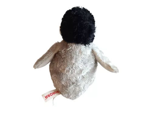 Fekete lábú pingvin plüssfigura, 18 cm - jó állapotú (C1) 