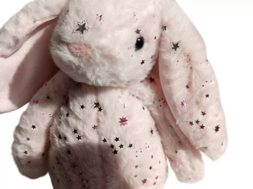 Csillagos nyuszi plüssjáték 30 cm – használt, újszerű (3)