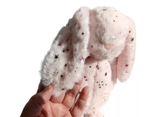 Csillagos nyuszi plüssjáték 30 cm – használt, újszerű (3)